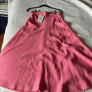 ZARA NWT Pink tweed maxi skirt
